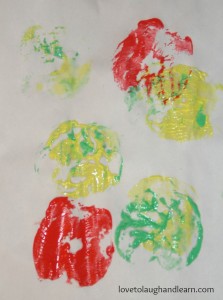 Apple Print by my 2 yr old Great-Niece