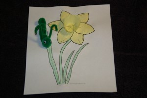 Green Caterpillar - used with yellow craft