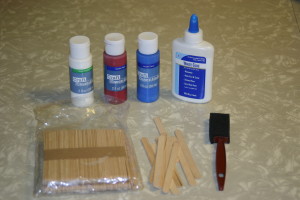 Materials for Popsicle/ Craft Stick Star