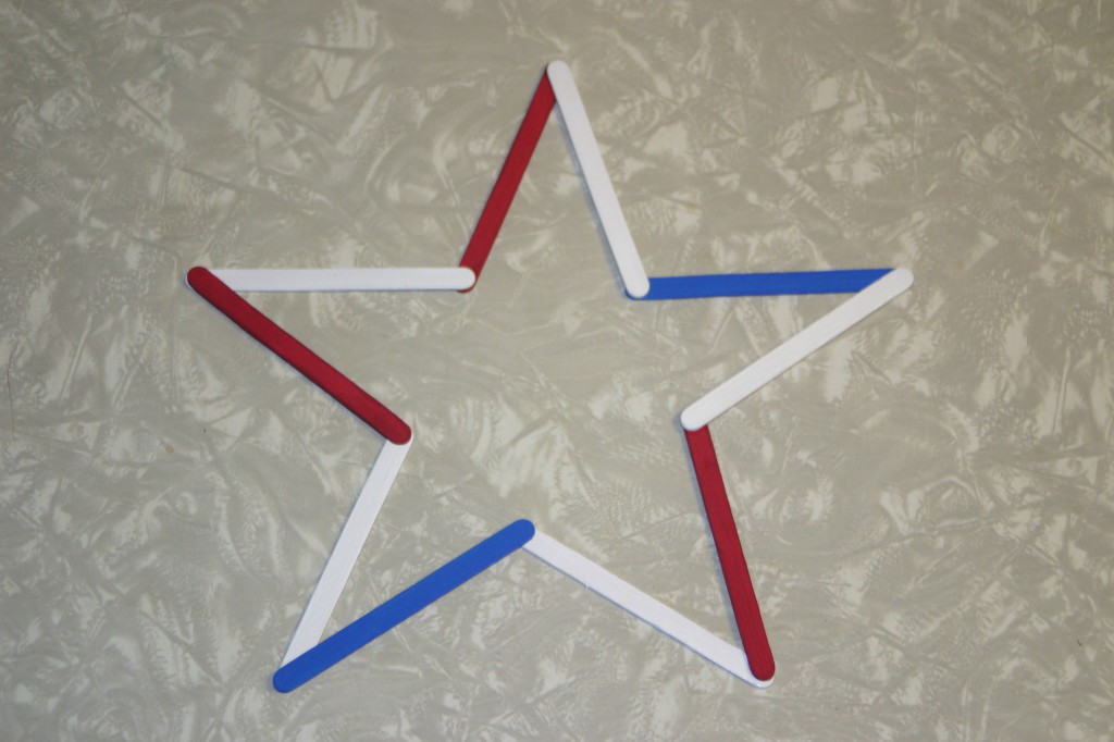 Have fun with stars by making this popsicle/craft craft.