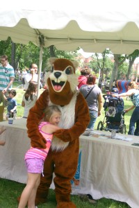 PBS Kids in the Park: Madison with a character