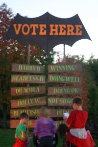 Spooky Fun at Conner Prairie: Voting