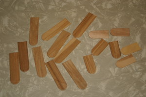 Cutting Craft Sticks for Piano Craft