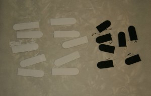 Painted "Piano Keys" for Piano Craft