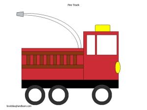 Firefighters: Fire truck Shape Craft