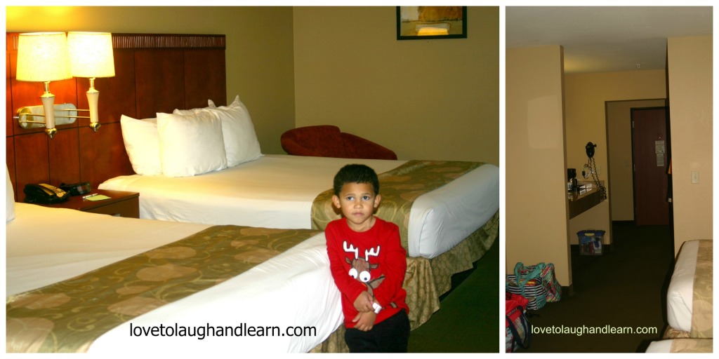 Big Splash Adventure: inside hotel room 