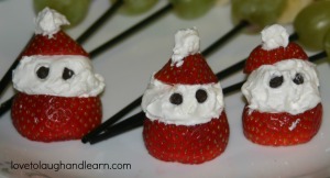 Making Memories with the Polar Express: strawberry Santas