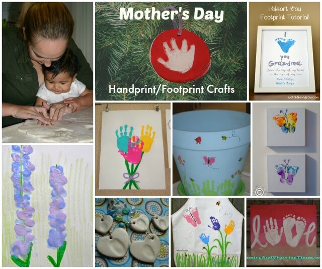 Favorite Mother's Day Handprint and Footprint Crafts