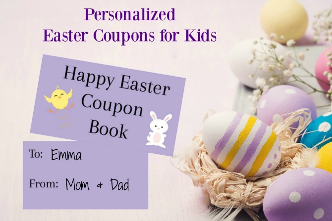 Easter Coupons for Kids to Create