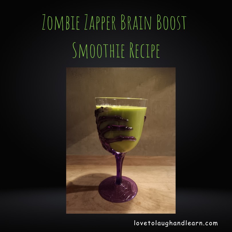 Click the photo to get a pdf of the Zombie Zapper Brain Boost Smoothie recipe.