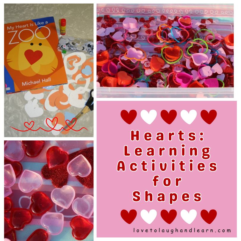 Hearts: Learning Activities for Shapes